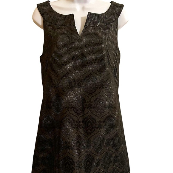 Classiques Entier | Black Cocktail Dress with Silver Damask Pattern - Picture 1 of 5